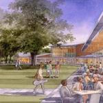 An artist?s rendering of the new four-building complex planned for Tanglewood.  