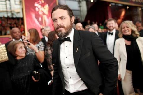 Actor Casey Affleck arrived at the 89th Annual Academy Awards.
