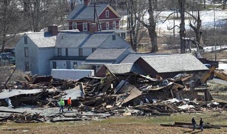 A tornado ripped through the small western Massachusetts town of Conway the Saturday before last.  
