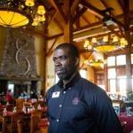 John Vassel, a buffet manager at Stratton Mountain Club in South Londonderry, Vt., is in the US on an H-2B visa.