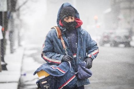 The Boston area will likely see 2 to 4 inches of snow by 4 p.m. Friday. 
