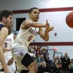 Harvard guard Bryce Aiken was named the Ivy League Rookie of the Year.