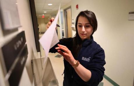 Multilingual medical assistant Kaissa Oulhadj worked at work at Boston Medical Center.
