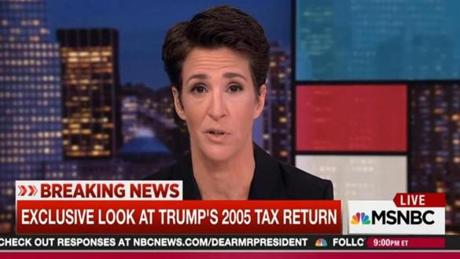 Rachel Maddow on her MSNBC show Tuesday.
