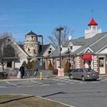 HANOVER, MA - 3/06/2017: Medical marijuana dispensary is opening this summer in Hanover. The medical marijuana dispensary is opening next door to Friendly's restaurant ( in foreground )on Route 53 in the back of a building under arch that says 