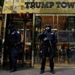 U.S. secret service agents stand guard outside Republican president-elect Donald Trump's Trump Tower in New York, U.S. November 12, 2016. REUTERS/Eduardo Munoz