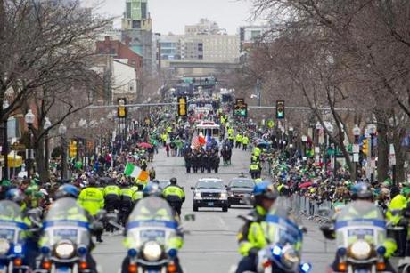 The parade made its way through South Boston in 2015.
