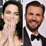 Jenny Slate (left) on Chris Evans: ?His heart is probably golden-colored, if you could paint it.?