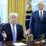 President Trump and Vice President Pence were in the Oval Office on Friday.