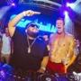 DJ Carnage and Rob Gronkowski entertain the crowd at Hyde Beach at SLS South Beach.