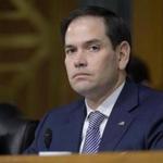 Sen. Marco Rubio, R-Fla., listens to testimony during a Senate Intelligence Committee hearing on Capitol Hill in Washington, Thursday, March 30, 2017, on Russian intelligence activities. (AP Photo/)
