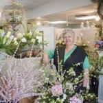 Deb Hooper has owned her flower shop for 25 years in Jasper, Tenn.