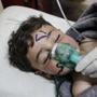 epa05887418 A Syrian child receives treatment after an alleged chemical attack at a field hospital in Saraqib, Idlib province, northern Syria, 04 April 2017. Media reports quoting the British war monitor Syrian Observatory for Human Rights state an alleged chemical attack in the rebel-held area of Idlib province on 04 April killed at least 58 people, including 11 minors, and wounded dozens others. EPA/STRINGER