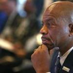 J. Keith Motley will step down as UMass Boston?s chancellor at the end of the academic year .