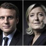 Emmanuel Macron (left) and Marine Le Pen.