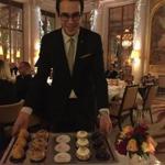 The dessert tray at Le Dali in Le Meurice hotel.