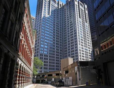 Millennium Partners wants to tear down the old Winthrop Square garage (at right) and replace it with a $153 million skyscraper.
