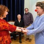 Paula Plum and Steve Barkhimer at a rehearsal for Actors? Shakespeare Project?s production of ?A Midsummer Night?s Dream.?