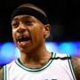 BOSTON, MA - APRIL 30: Isaiah Thomas #4 of the Boston Celtics reacts during the second quarter of Game One of the Eastern Conference Semifinals against the Washington Wizards at TD Garden on April 30, 2017 in Boston, Massachusetts. Thomas lost his front tooth after colliding with Otto Porter Jr. #22. NOTE TO USER: User expressly acknowledges and agrees that, by downloading and or using this Photograph, user is consenting to the terms and conditions of the Getty Images License Agreement. (Photo by Maddie Meyer/Getty Images)