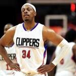 LOS ANGELES, CA - APRIL 30: Paul Pierce #34 of the Los Angeles Clippers looks on during the second half of Game Seven of the Western Conference Quarterfinals against the Utah Jazz at Staples Center at Staples Center on April 30, 2017 in Los Angeles, California. NOTE TO USER: User expressly acknowledges and agrees that, by downloading and or using this photograph, User is consenting to the terms and conditions of the Getty Images License Agreement. (Photo by Sean M. Haffey/Getty Images)