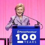 Hillary Clinton spoke Tuesday at a Planned Parenthood event in New York.