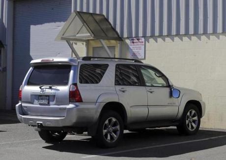 The Toyota 4Runner was held in a Boston Police evidence lot. 
