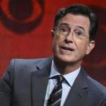 FILE - In this Aug. 10, 2015, file photo, Stephen Colbert participates in 