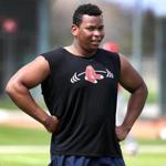 Fort Myers, FL - 2/13/2017 - (FOR FUTURE STORY BY ALEX SPIER) Boston Red Sox Rafael Devers. Red Sox Spring Training. Day One. Pitchers and catchers report for spring training at Jet Blue Park in Fort Myers, FL. - (Barry Chin/Globe Staff), Section: Sports, Reporter: Peter Abraham, Topic: 14Res Sox, LOID: 8.3.1623409229.