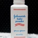 A bottle of Johnson & Johnson?s baby powder. 