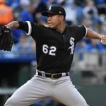 KANSAS CITY, MO - MAY 2: Jose Quintana #62 of the Chicago White Sox throws in the first inning against the Kansas City Royals at Kauffman Stadium on May 2, 2017 in Kansas City, Missouri. (Photo by Ed Zurga/Getty Images)