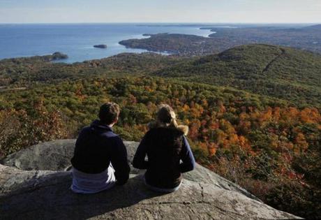 Camden Hills State Park offers spectacular views of Camden, Penobscot, and the surrounding islands.
