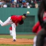 BOSTON, MA - MAY 12: Rick Porcello #22 of the Boston Red Sox pitches during the first inning against the Tampa Bay Rays at Fenway Park on May 12, 2017 in Boston, Massachusetts. (Photo by Rich Gagnon/Getty Images)