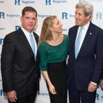 From left: Boston Mayor Marty Walsh, Dr. Vanessa Kerry, and John F. Kerry at the annual Welcome Home Gala on Monday night.