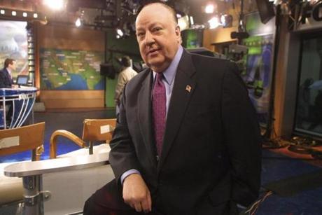 Roger Ailes, at Fox News studios in New York in 2002, died Thursday at 77.
