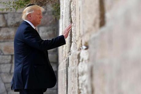 President Donald Trump visited the Western Wall in Jerusalems? Old City earlier this week. 
