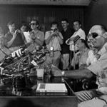 Moshe Dayan addressed the media in June 1967 after becoming Israel?s defense minister.