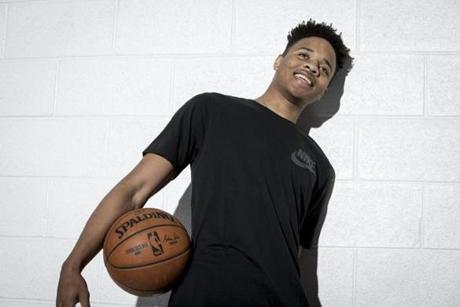 Markelle Fultz at the North Laurel Community Center ahead of the NBA Draft, in Laurel, MD, on Monday, June 12, 2017. Fultz, 19, a 6'6