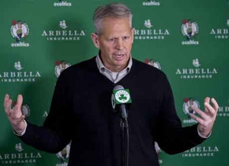 Celtics president of basketball operations Danny Ainge thinks the team can still pick up an important player at No. 3 overall.
