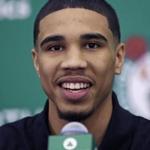 06/23/2017 Waltham Ma- Boston Celtics introduce their newest player Jayson Tatum (cq) at a afternoon press-conference.Jonathan Wiggs\Globe Staff Reporter:Topic
