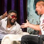 David Ortiz and Rob Gronkowski at the Ortiz roast at the House of Blues. 