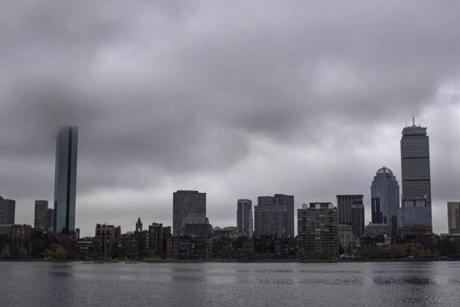 The Boston skyline.
