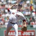 Boston, MA - 6/25/2017 - Boston Red Sox's pitcher Doug Fister delivers a pitch in the inning of a baseball game against the Los Angeles Angels in Boston, MA, June 25, 2017. (Keith Bedford/Globe Staff)