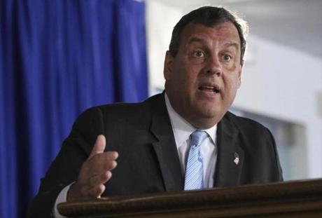 Gov. Chris Christie speaks during a press conference Sunday, July 2, 2017, on day two of the state government shut down, in Trenton, N.J. Christie stated that if a budget comes to his desk, whether it includes Horizon or does not, he will sign it but as of now, his hands are tied. It is estimated that 30,000-35,000 state employees will be furloughed if an agreement is not reached by Monday morning. (Kevin R. Wexler/The Record via AP)
