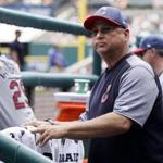 DETROIT, MI - JULY 1: Manager Terry Francona #17 of the Cleveland Indians looks around the dugout during the third inning of game one of a doubleheader against the Detroit Tigers at Comerica Park on July 1, 2017 in Detroit, Michigan. The Tigers defeated the Indians 7-4. (Photo by Duane Burleson/Getty Images)
