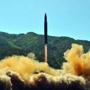 North Korea?s Hwasong-14 missile in flight on Tuesday.