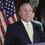 FILE - In this June 13, 2017 file photo, House Majority Whip Steve Scalise, R-La. speaks at Republican National Committee Headquarters on Capitol Hill in Washington. Liberal groups resistant to Republican policies say they have no plans to change their tactics or approach after a gunman apparently driven by his hatred of President Donald Trump opened fire at a GOP baseball practice, grievously injuring a top Republican congressman and several others. (AP Photo/J. Scott Applewhite, File)
