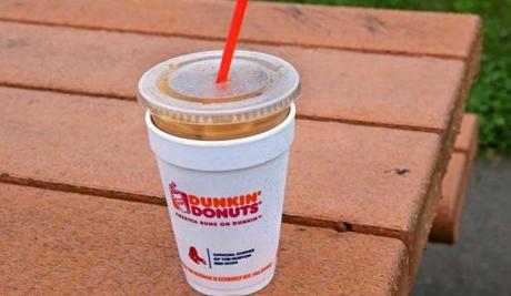 Dunkin Donuts ice coffee.

