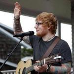 Ed Sheeran performs at a Mix 104.1 Beach House event in Bourne Friday.