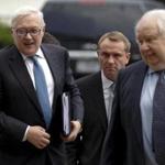 Russian Deputy Foreign Minister Sergei Ryabkov, left, and Russian Ambassador to the U.S. Sergey Kislyak, right, arrived at the State Department in Washington, Monday.