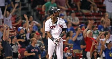 Hanley Ramirez watched his game-winning home run sail over the wall.
